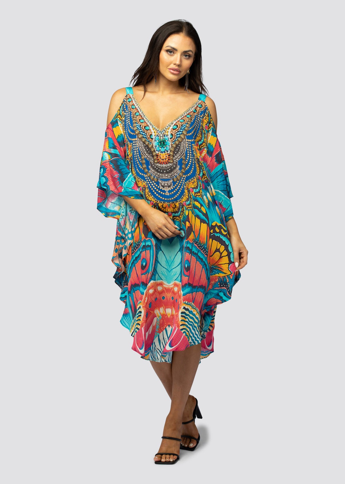 Butterfly hot sale kaftan dress