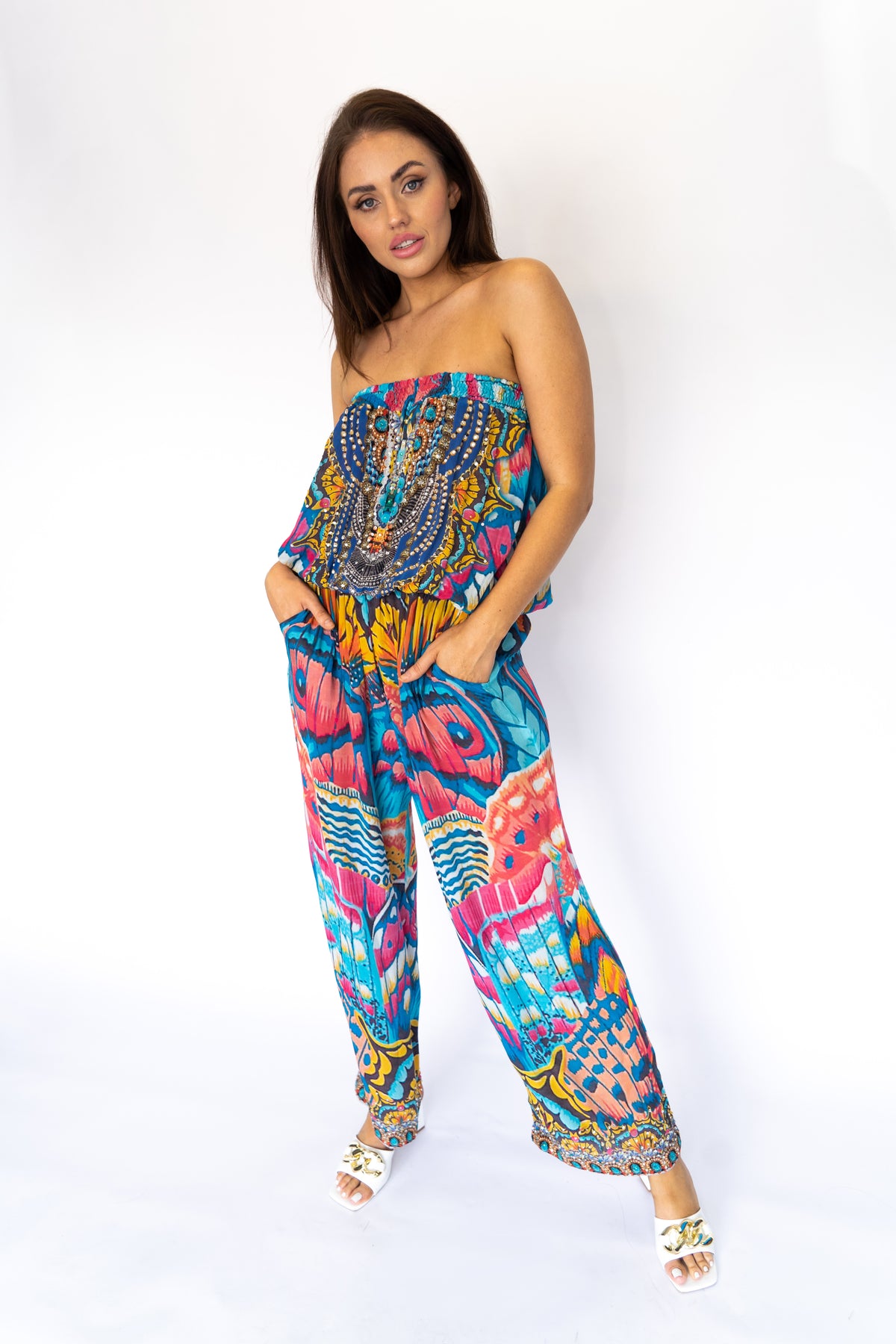 BUTTERFLY KINGDOM ~ TUBE PANTSUIT | www.heni.com.au