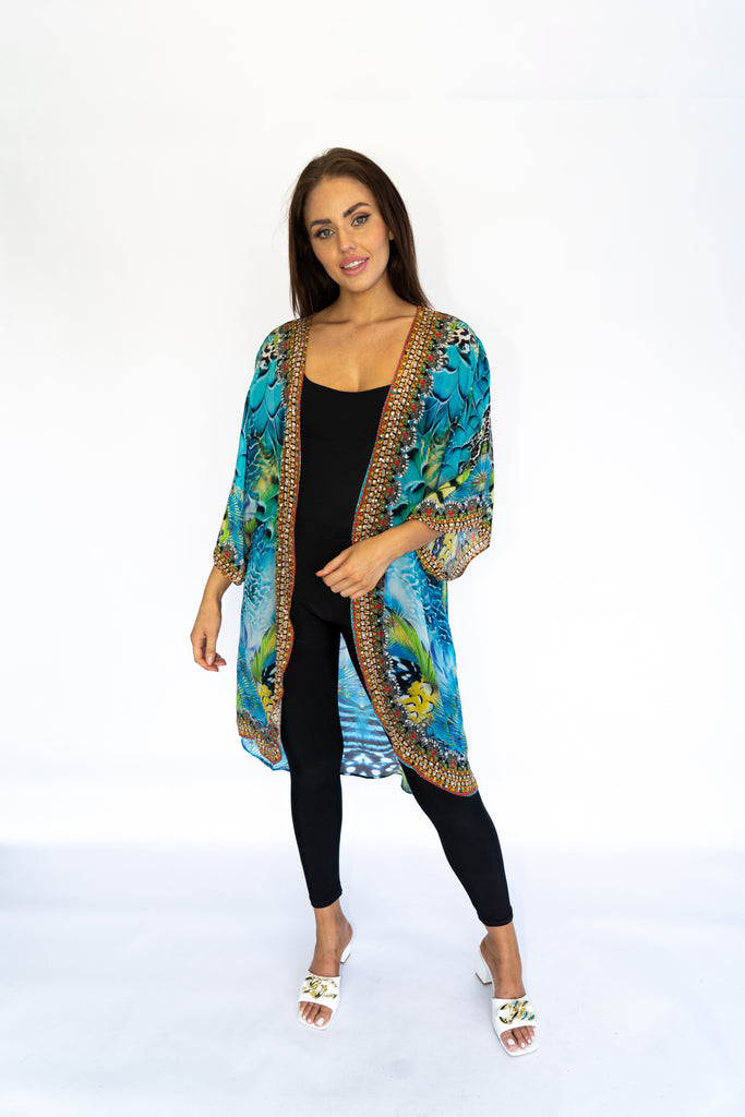 SEA ENCHANTMENT MID LENGTH KIMONO