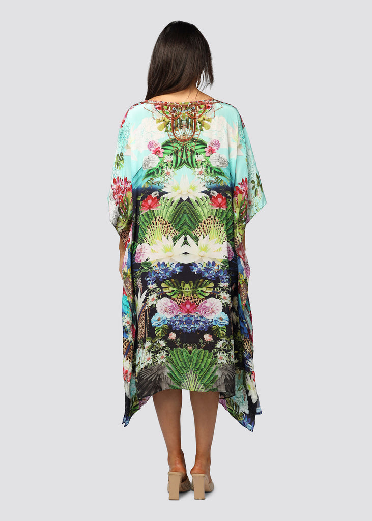 PUSHPAVALLI BOATNECK MID KAFTAN