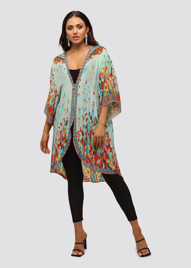 KAFTAN QUEEN MID LENGTH KIMONO